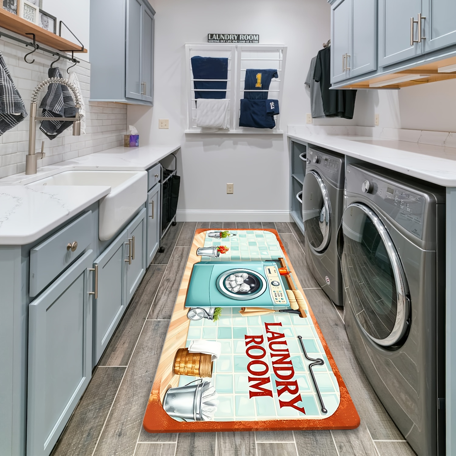 Retro Tile Washer Utensil Prin - Commercial Kitchen Tile Flooring reseña y precio
