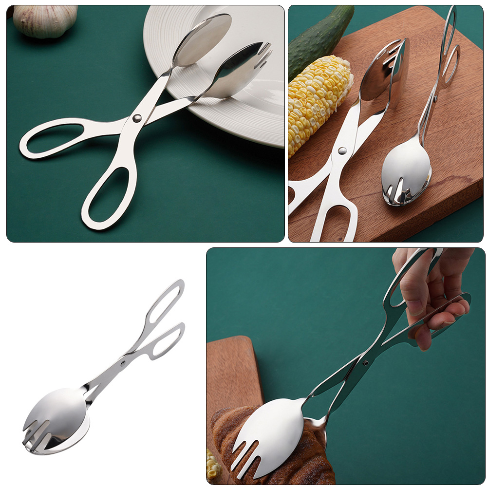 Stainless Steel Salad Tongs Br - Commercial Kitchen Utensils reseña y precio