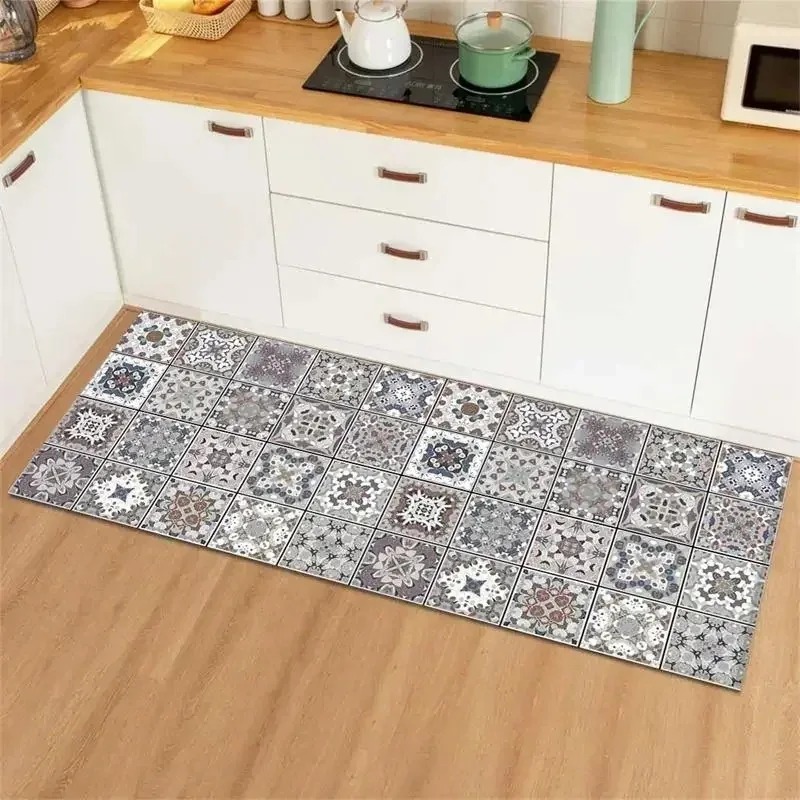 Blue Yellow Vintage Tile Colla - Commercial Kitchen Tile Flooring reseña y precio