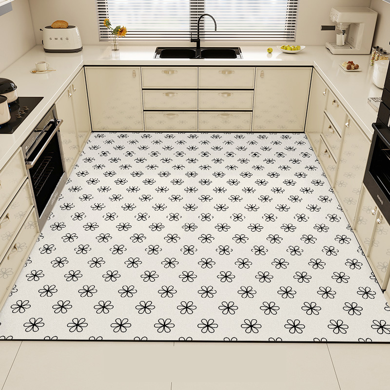 Black Kitchen Rug Pvc Waterpro - Commercial Kitchen Mats Anti Fatigue reseña y precio