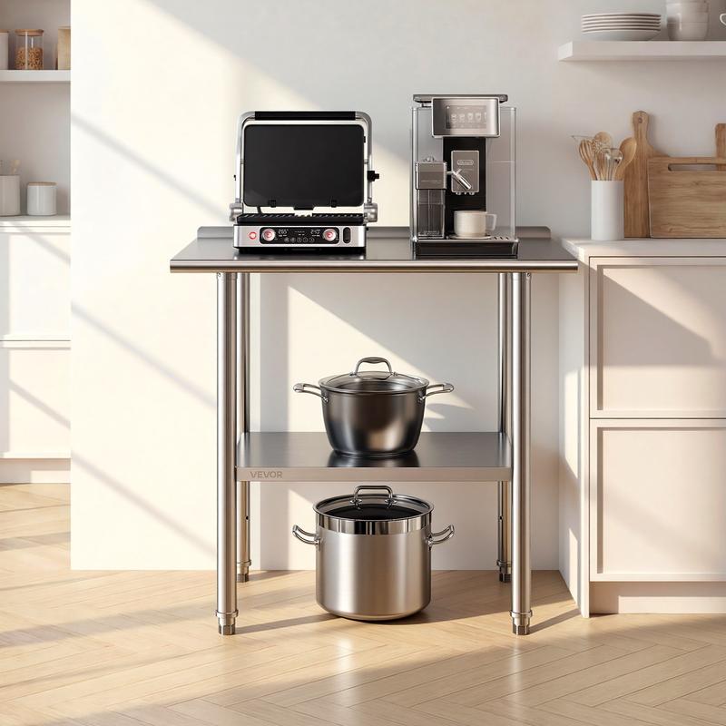 Stainless Steel Work Table, 24 - Commercial Kitchen Tables reseña y precio