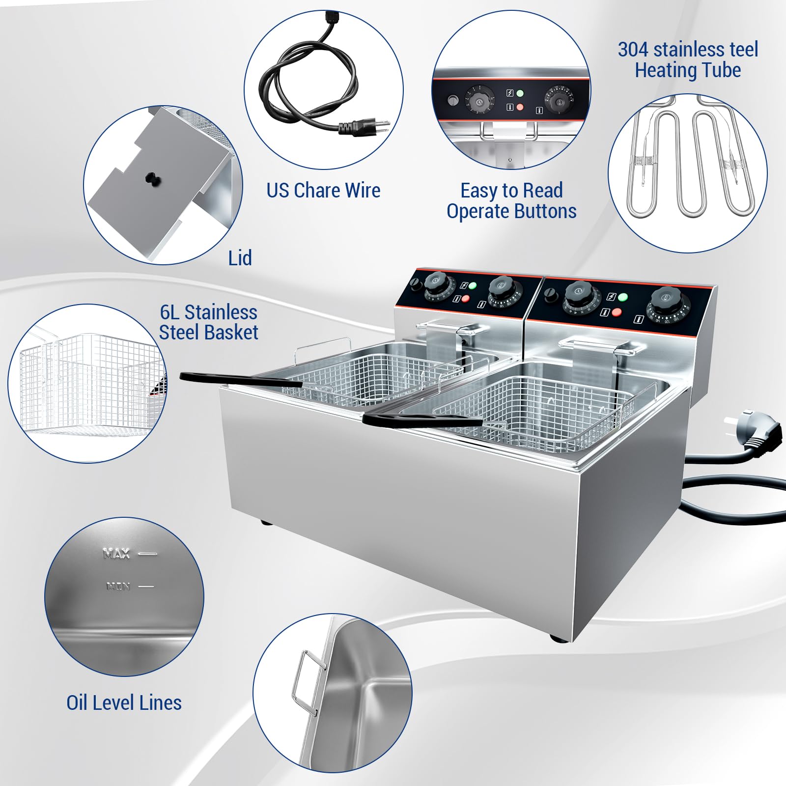 6/8/11L Commercial Electric De - Commercial Kitchen Kitchen reseña y precio