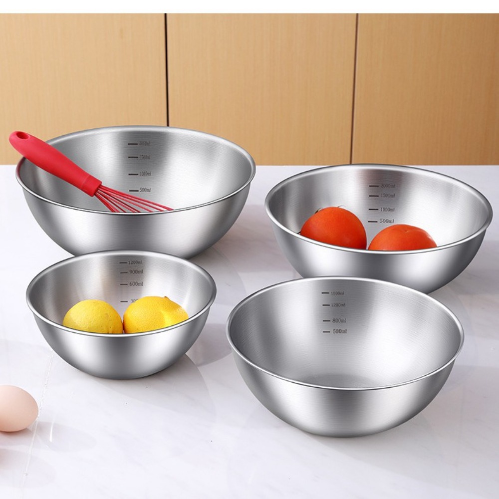 3pcs Stainless Steel Bowl Set  - Commercial Kitchen Organization reseña y precio