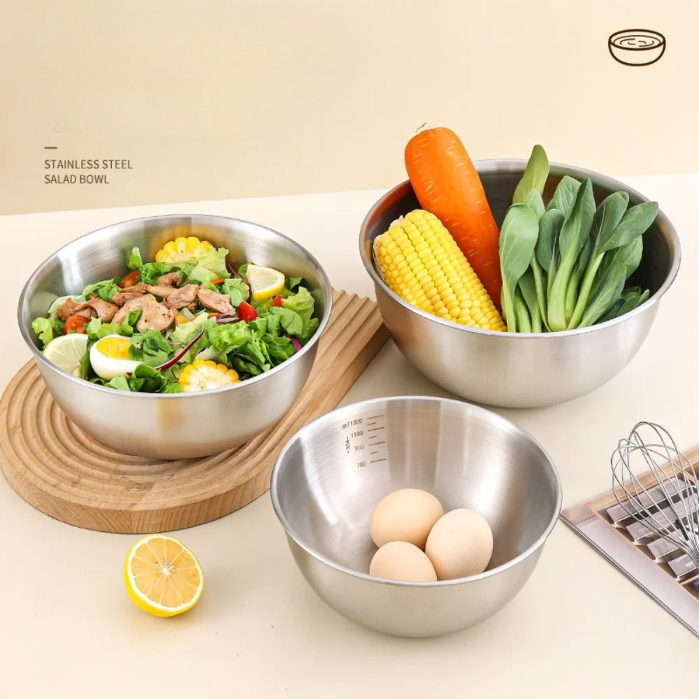 3pcs Stainless Steel Bowl Set  - Commercial Kitchen Organization reseña y precio