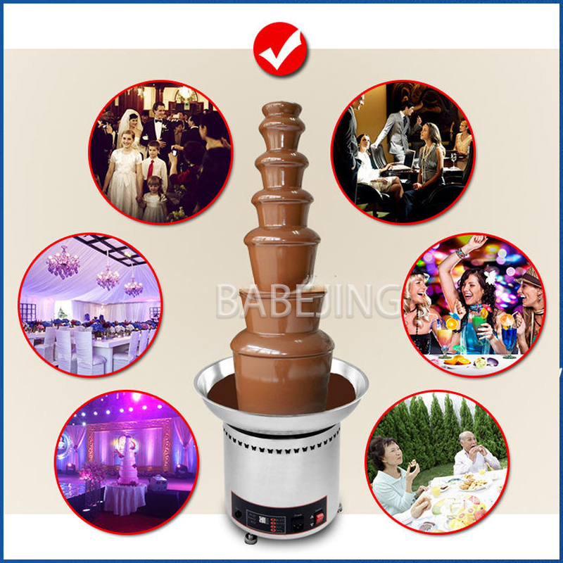 BABEJING High Quality 7-Layer  - Chocolate Fountain Commercial reseña y precio