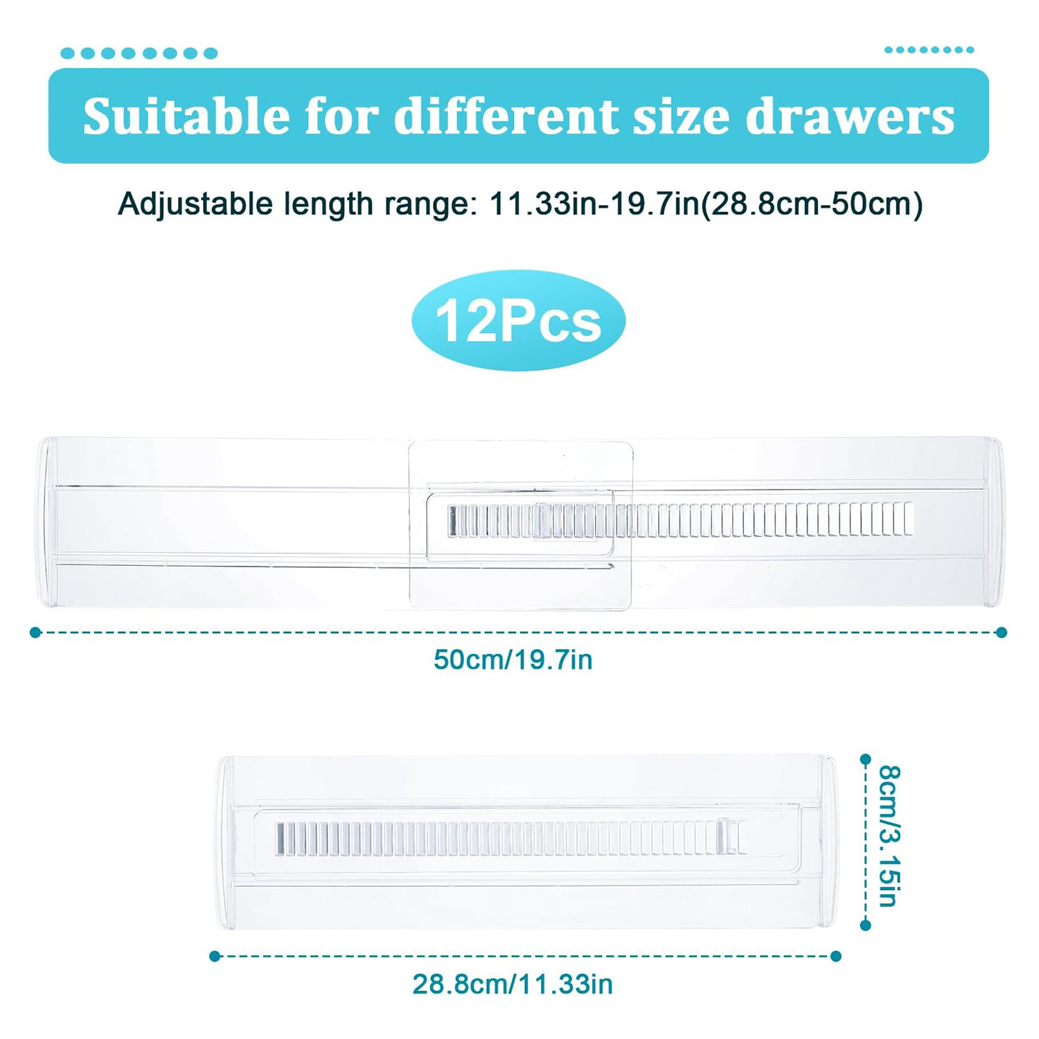 4/6/8/12 Pack Expandable Drawe - Commercial Kitchen Organization reseña y precio