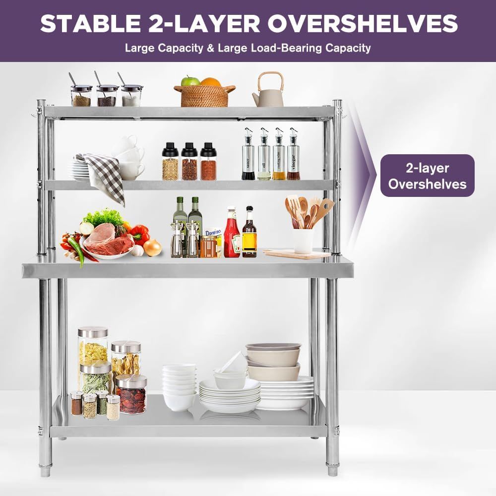 48x24 Stainless Steel Kitchen  - Commercial Kitchen Tables reseña y precio