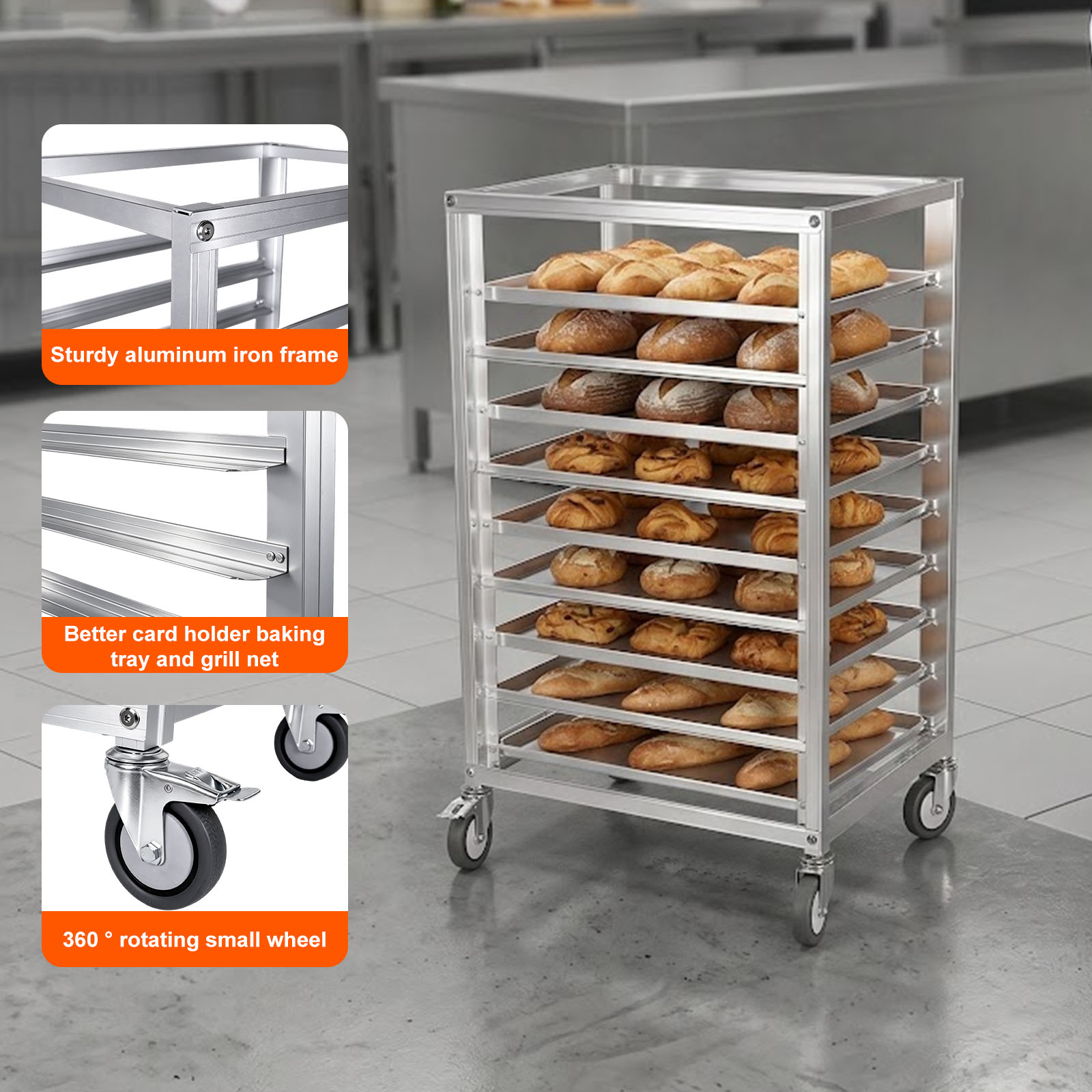 9 Tier 3 Inch Spacing Aluminiu - Commercial Kitchen Quotes reseña y precio