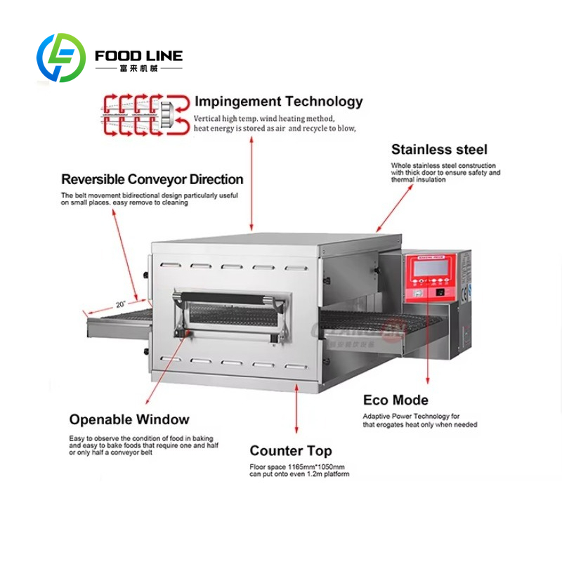 High Efficiency Customized Piz - Pizza Conveyor Oven reseña y precio