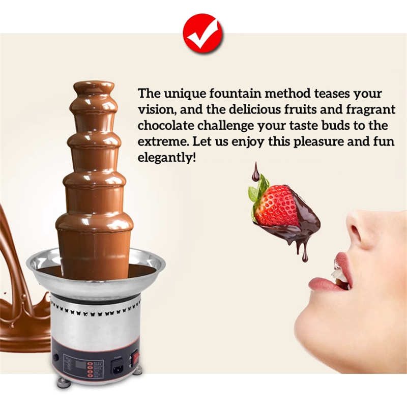 5 layers/6 layers Commercial C - Chocolate Fountain Commercial reseña y precio