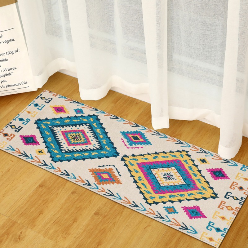 Long Rug Mediterranean Blue-Wh - Commercial Kitchen Tile Flooring reseña y precio